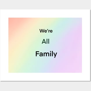 We're All Family Posters and Art